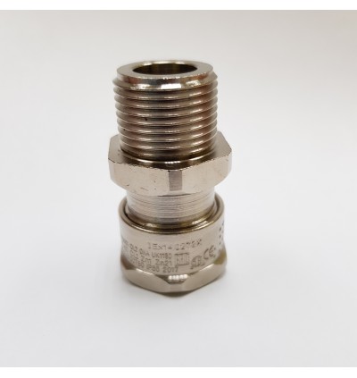 Hawke 501/421/Os/M20 Brass Nickel Plated Cable Gland
